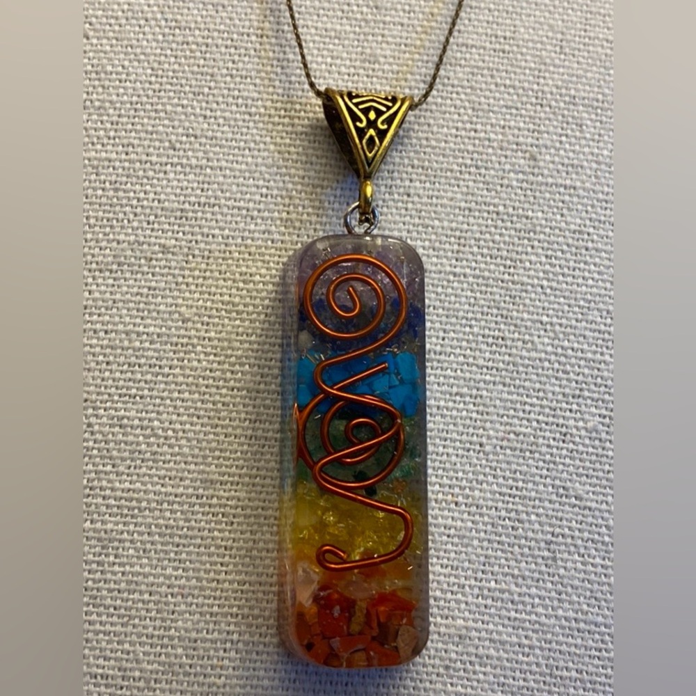 Spiritual Harmony Chakra Orgone Pendant Necklace